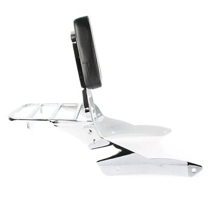 Passenger Backrest Sissy Bar w/ Luggage Rack for Yamaha Vstar 400 (98-22)