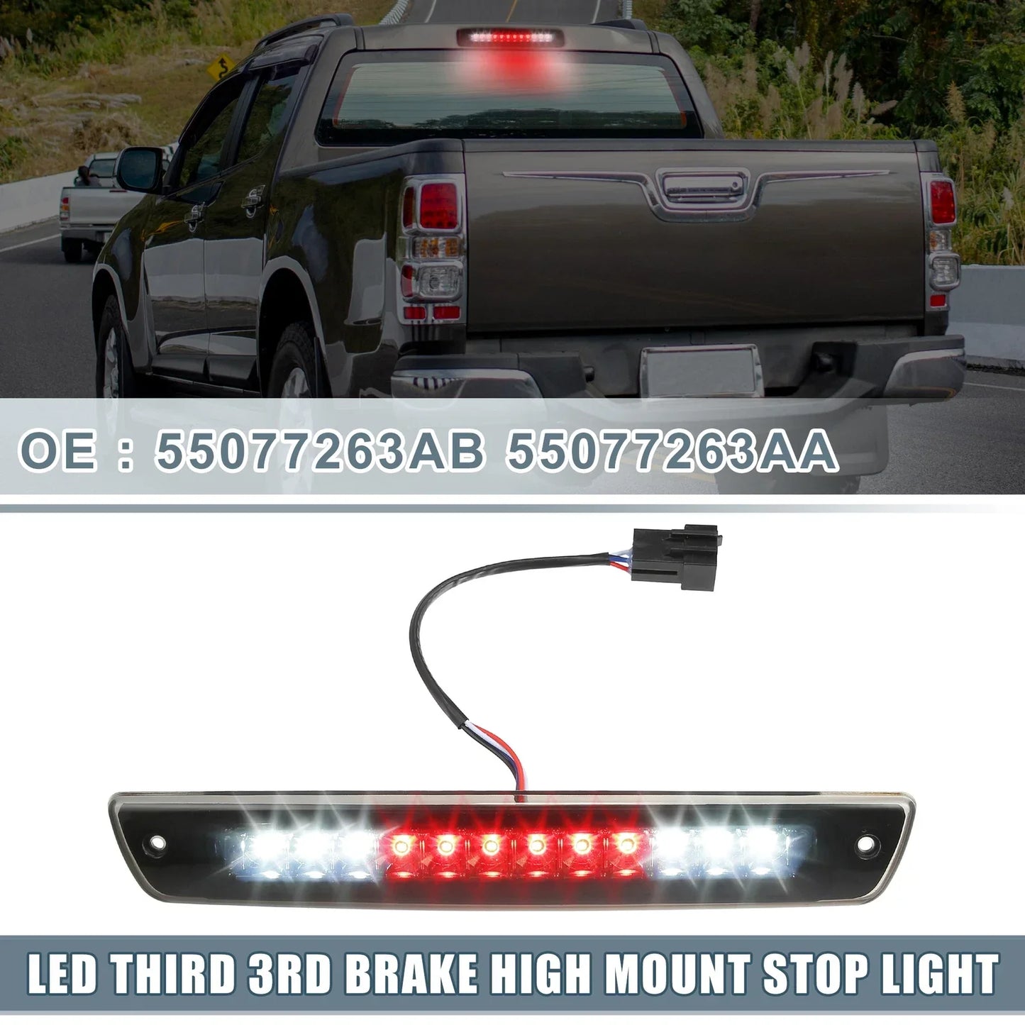 High Mount Stop Light for Dodge Ram 1500/2500 Smoked Lens (2002-2008)