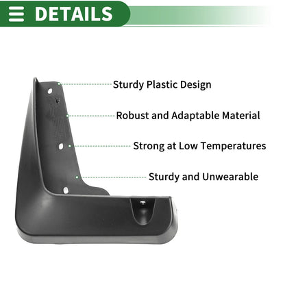 Mud Flap Splash Guard Set for Lexus ES350 Base Sedan (2013-2018)