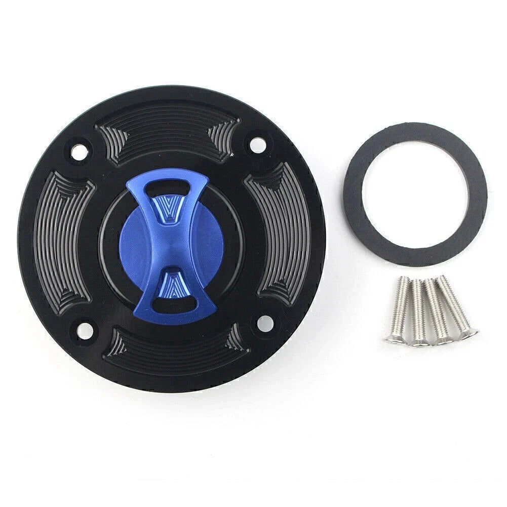 Blue Fuel Gas Tank Cap Cover for Suzuki TL1000S GS500 GSXR600 GSXR750 GSXR1000