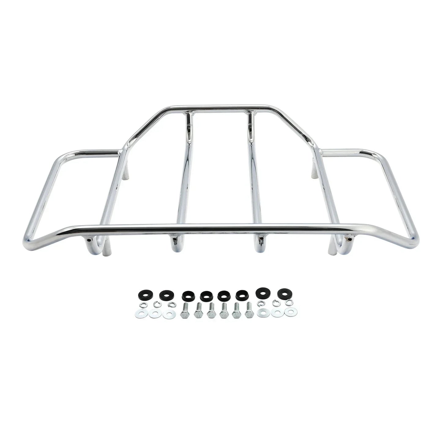 Chrome Luggage Top Rack for Harley Touring Road King Street Glide (2009-2023)