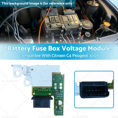 Battery Fuse Box Voltage Module for Citroen C4, Peugeot 3008 (2004-2019)