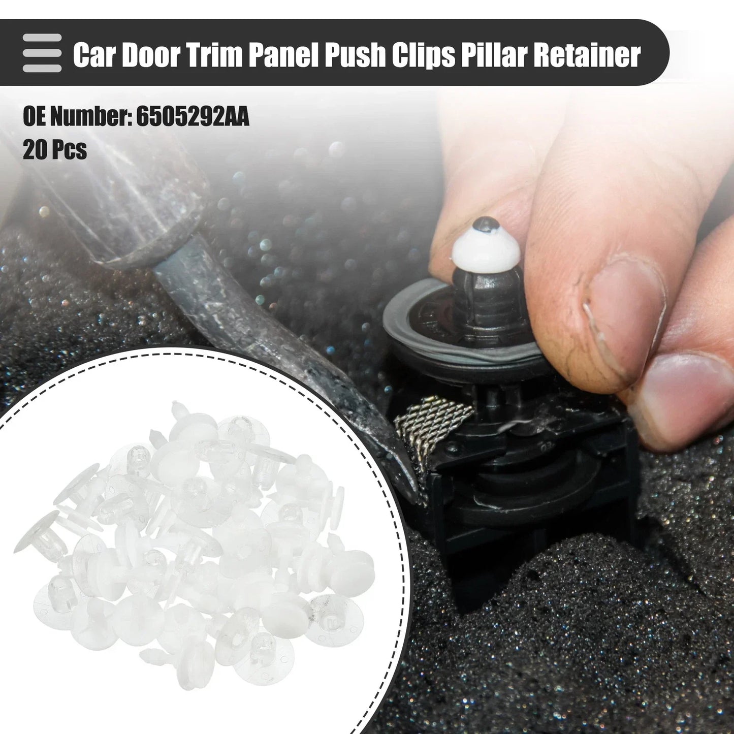 20 x Car Door Trim Panel Push Clips for Dodge