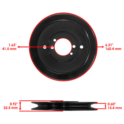 Deck Spindle Pulley Replacement for Scag Cougar 48 52 Velocity Plus SM61V (2000–2000)