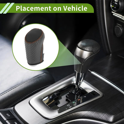 Gear Shift Knob Cover for Chevrolet Malibu Black Carbon Fiber (2016-2023)