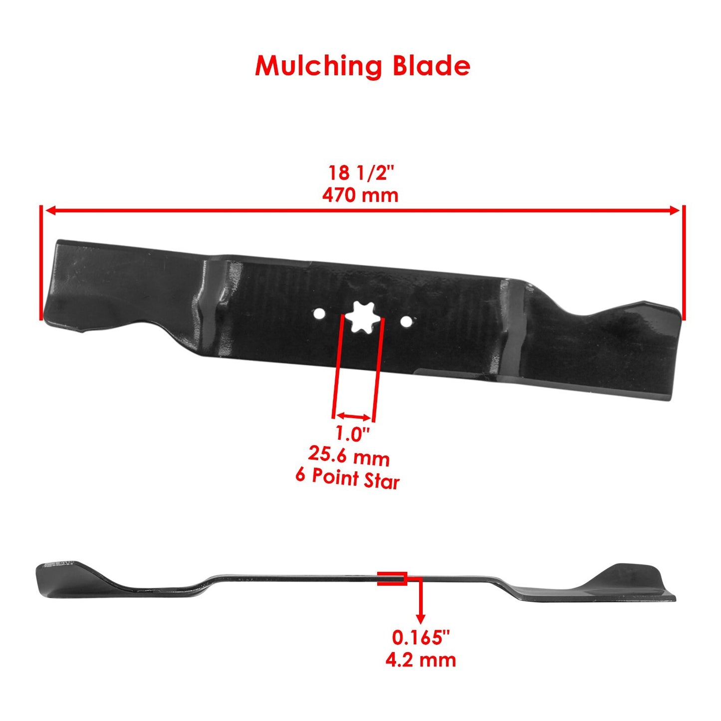 3 Blade Replacement Mulching Blades for MTD Cub Cadet SLT5400 (2000–2024)
