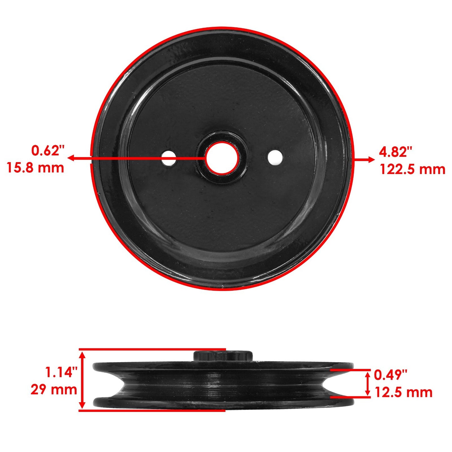 Deck Spindle Pulley Replacement 42 Inch for Toro 05-42MR04 (2005–2005)