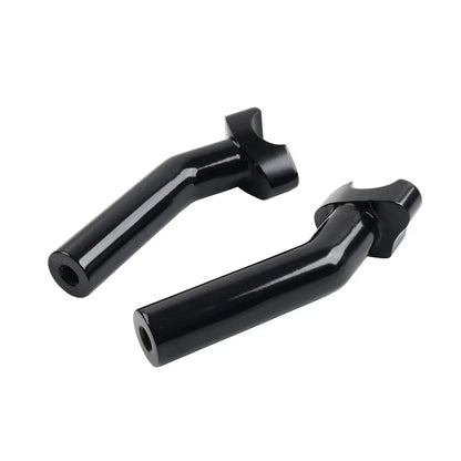 6" CNC Pullback Handlebar Risers Black for Harley Dyna Softail Sportster (2004-2023)