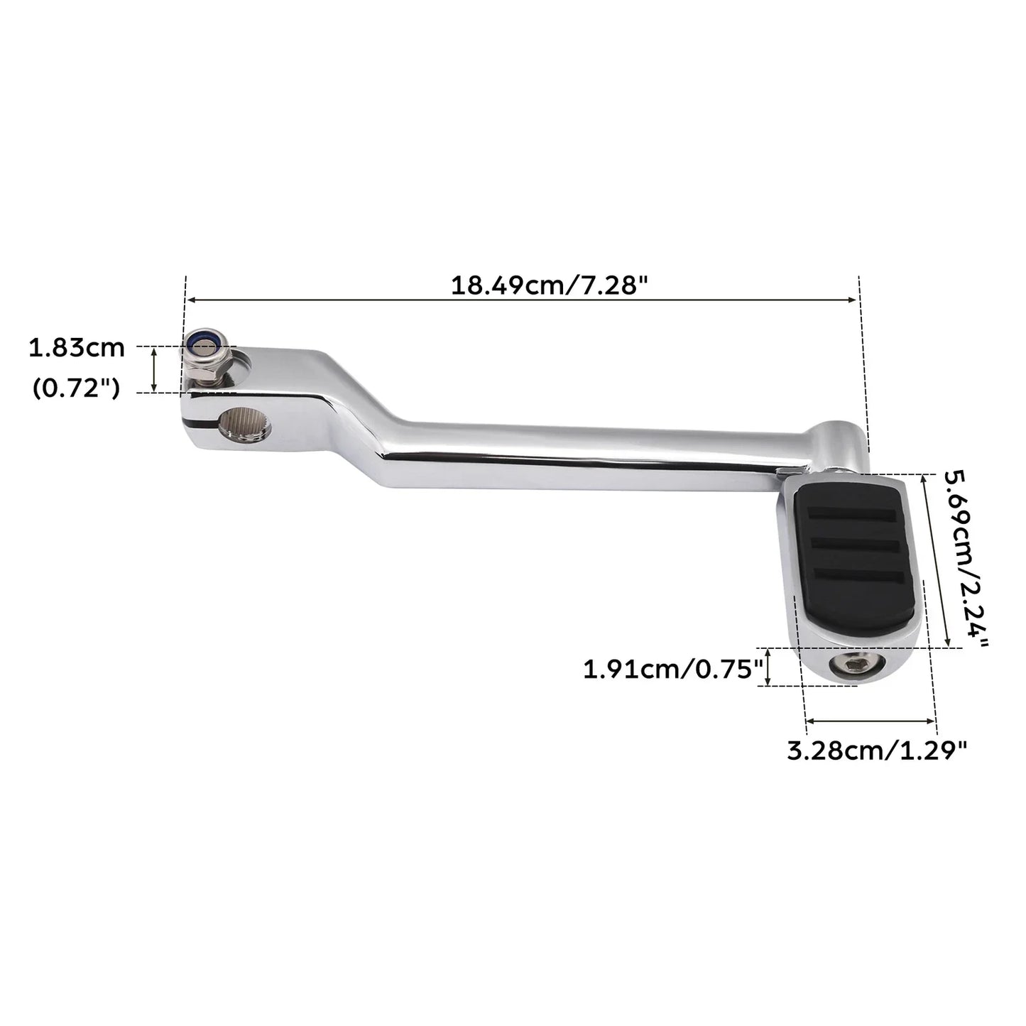 Chrome Left Heel Shift Lever Shifter Pegs for Harley Touring (1988 - 2024)