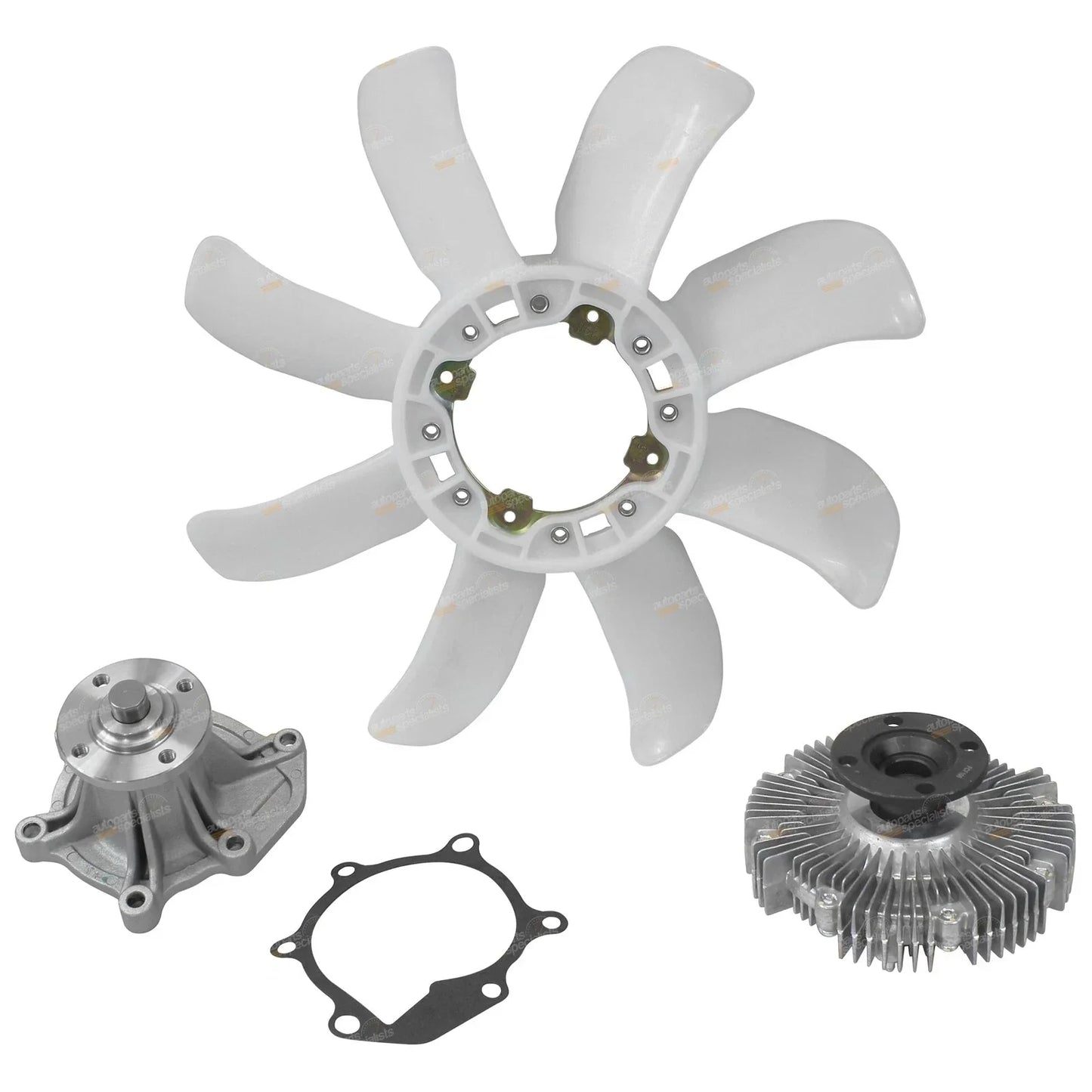 Water Pump Fan Clutch & Blade for Landcruiser FZJ80 FZJ105 4.5L 1FZ-FE (1992–2002)