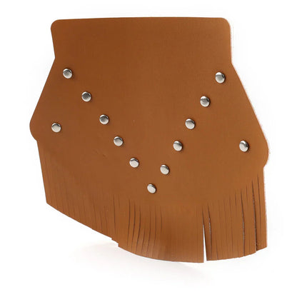 Rear Fender Mud Flap Cover w/Fringe Orange for Harley Sportster (2004-2023)