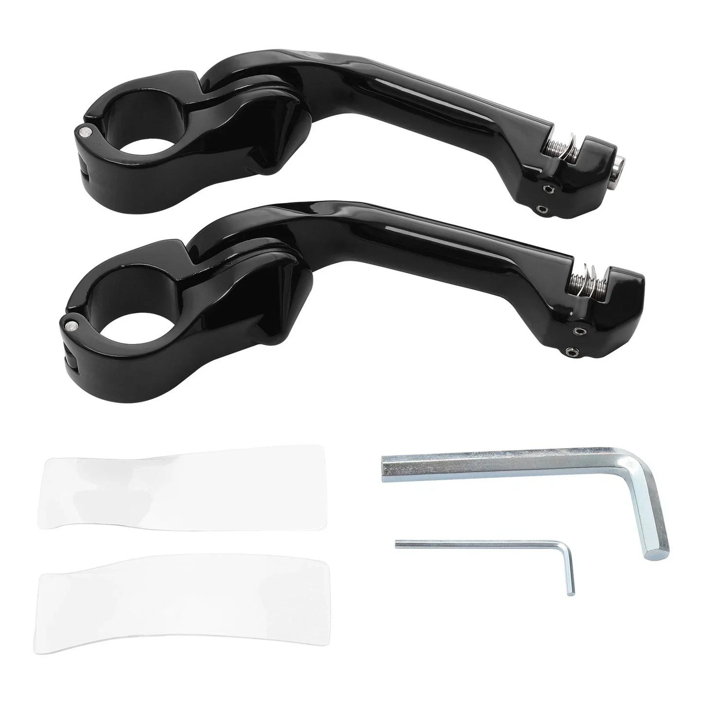Foot Pegs 1-1/4" Pegstreamliner Long Angled Highway Engine Guard for Harley