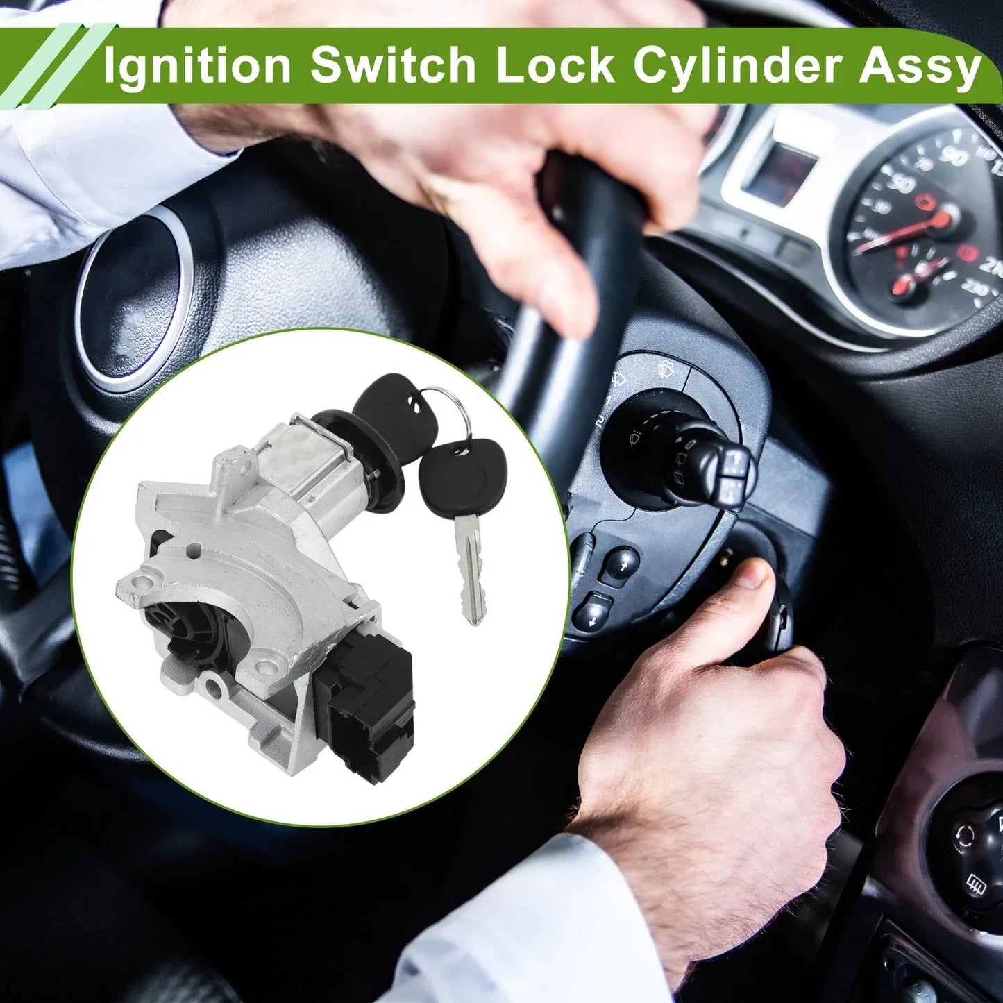Ignition Lock Cylinder Assembly for Chevrolet Silverado 1500 3500 (2007-2013)