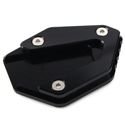 Black Kickstand Side Stand Enlarger Foot Plate for Yamaha MT-07 FZ-07 (14-21)