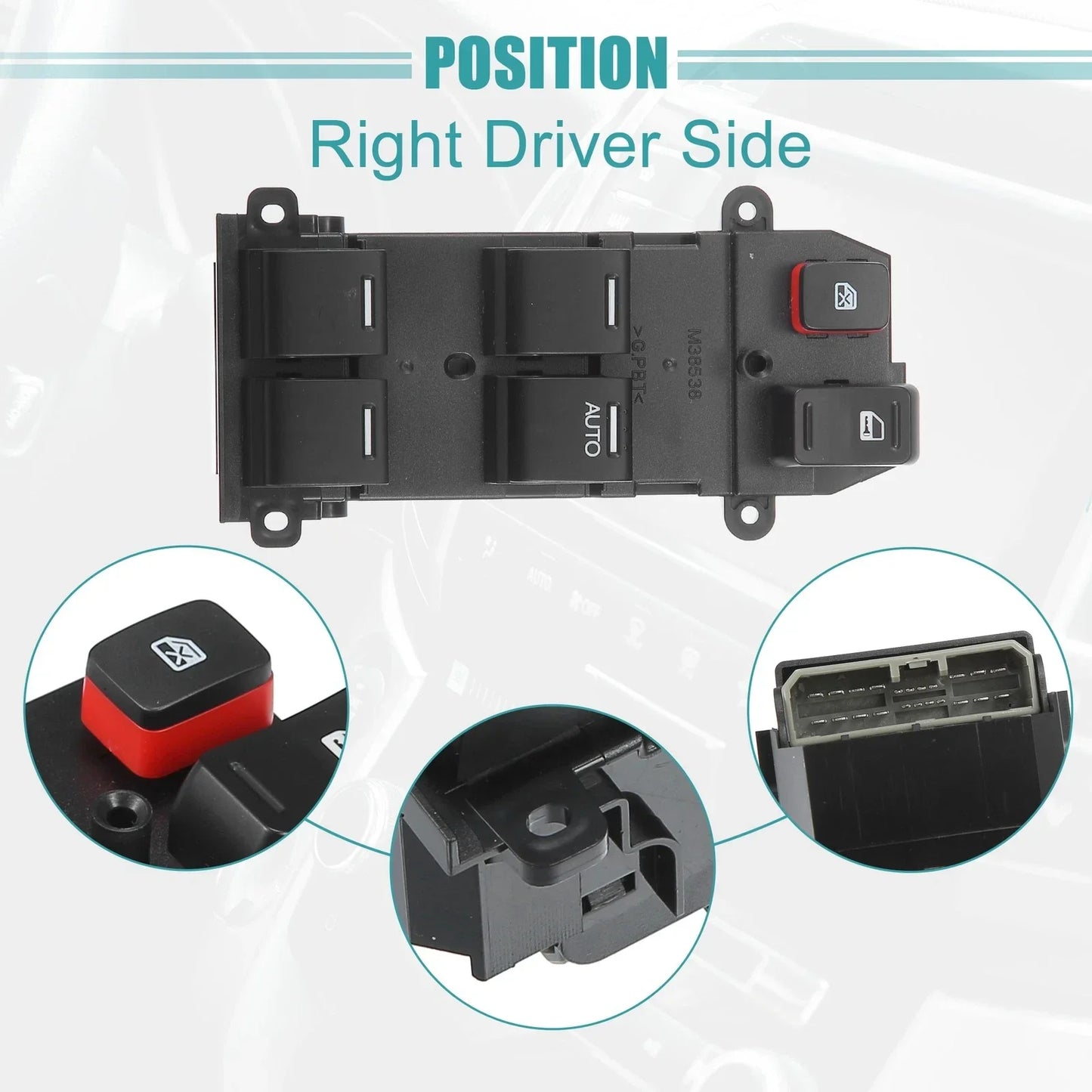 Right Driver Side Power Window Switch for Honda CR-V (2007-2010)