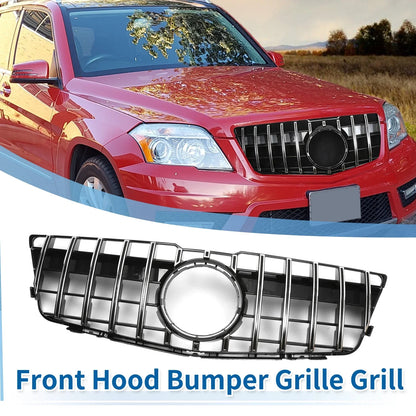 Front Upper Bumper Grille for Mercedes-Benz GLK280 (2009) Chrome Silver Tone