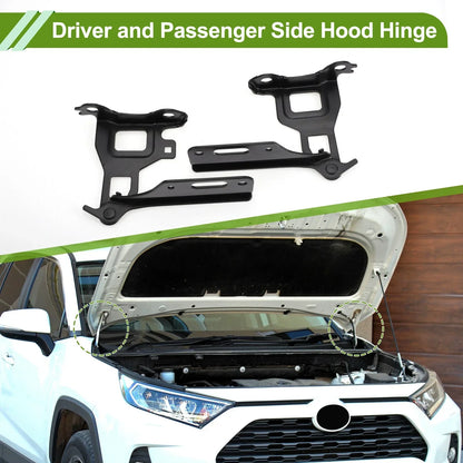 Hood Hinges for Honda Fit 2015-2020 Front Bonnet Bracket 2 x Covers
