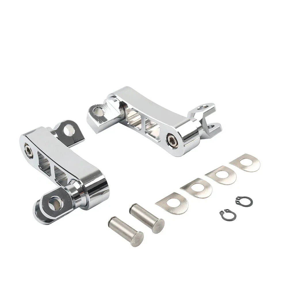 Foot Peg Mount Extensions for Harley Sportster XL883 XL1200 Softail Dyna (2004-2023)
