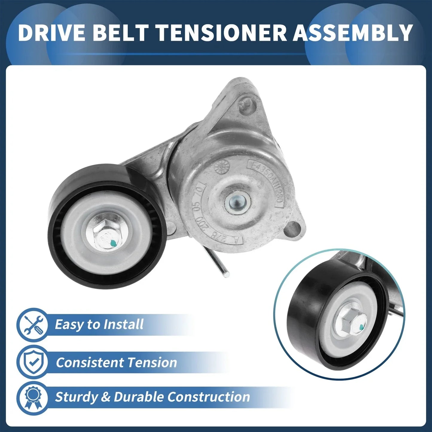 Belt Tensioner for Mercedes-Benz E-Class 2011-2016 - Metal (1 Pc)