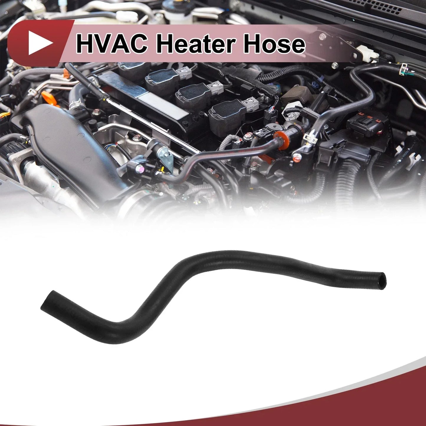 Heater Hose for Honda CR-V 2.4L (2002-2006) - Rubber Black 1 x Hose