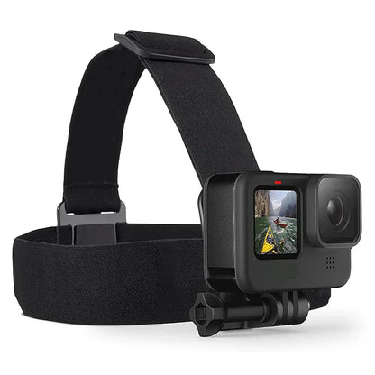 Adjustable Head Mount Band Strap for GoPro Hero 12-6 & DJI OSMO Camera