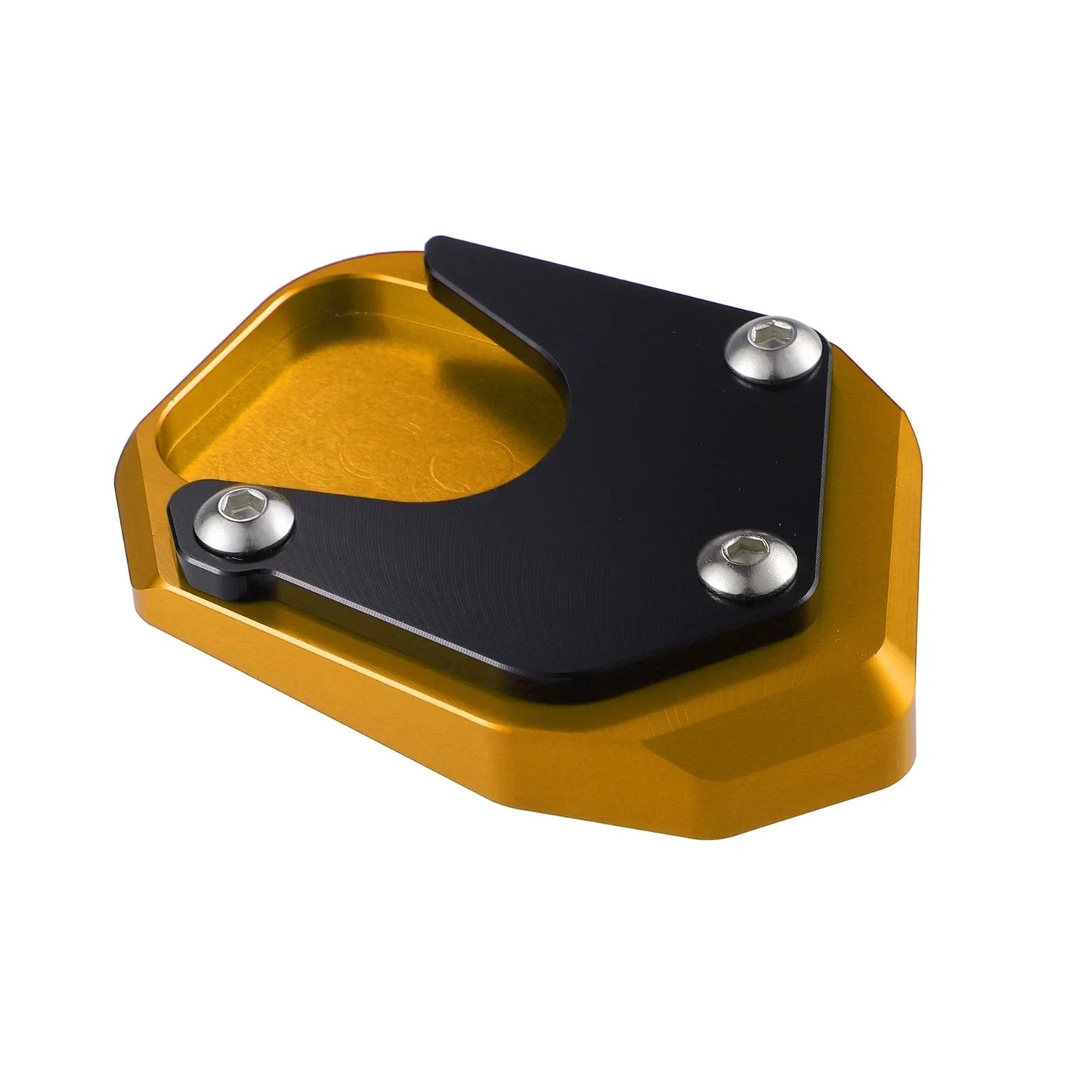 Aluminum Alloy Motorcycle Kickstand Plate Pad for Honda - Gold