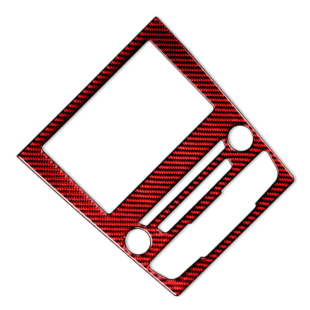 Carbon Fiber Red GPS Navigation Panel Cover Trim for Ford Fusion Mondeo (2013-2019)