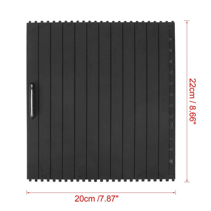 Black Car Center Console Roller Blind Cover for Mercedes-Benz ML W166 (2012-2015)