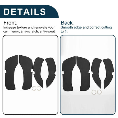 Car Door Leather Anti-Kick Pad Sticker for Mercedes-Benz GLC (2016)