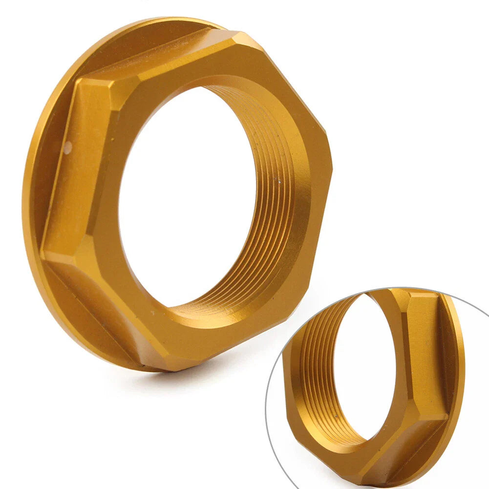 36mm CNC Gold Motorcycle Triple Tree Stem Yoke Nut for Universal Models