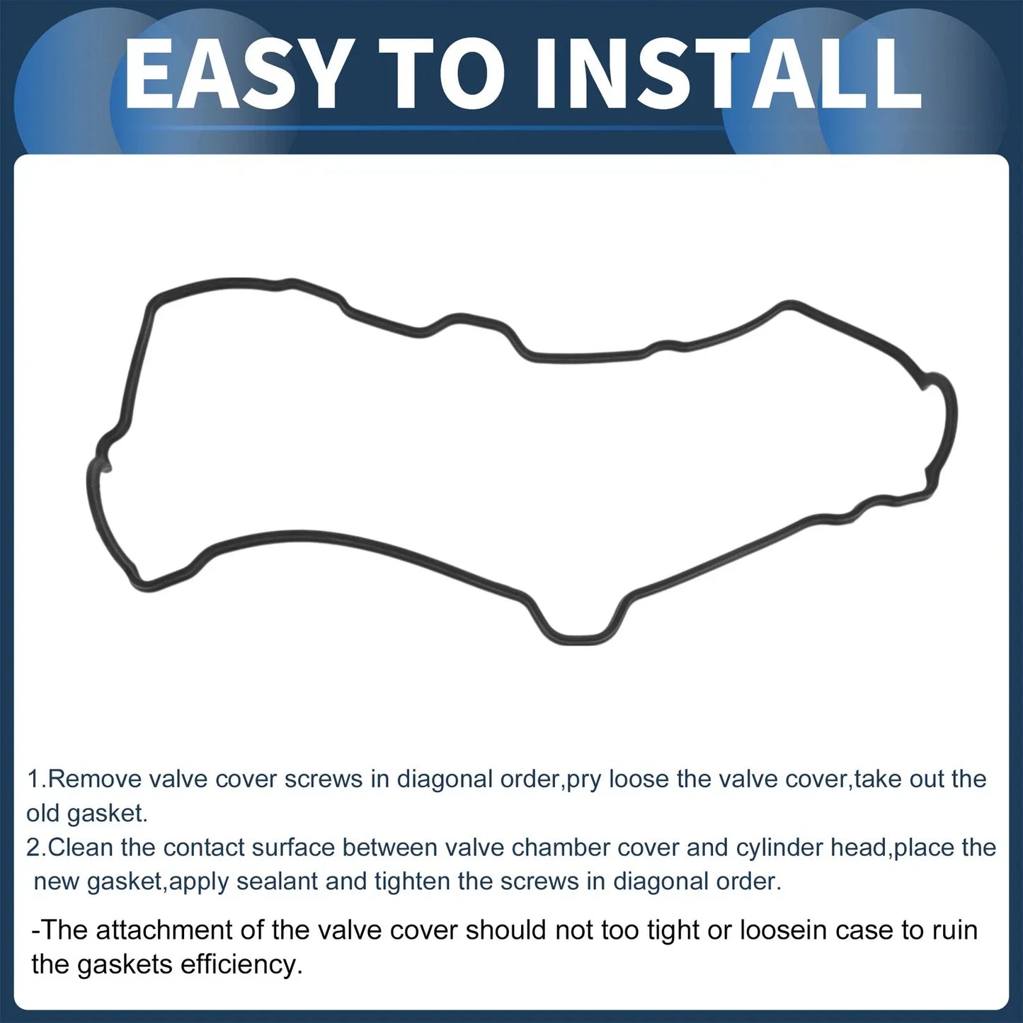 Engine Valve Cover Gasket for Lexus LS400 (1990-1997) 1 x Piece