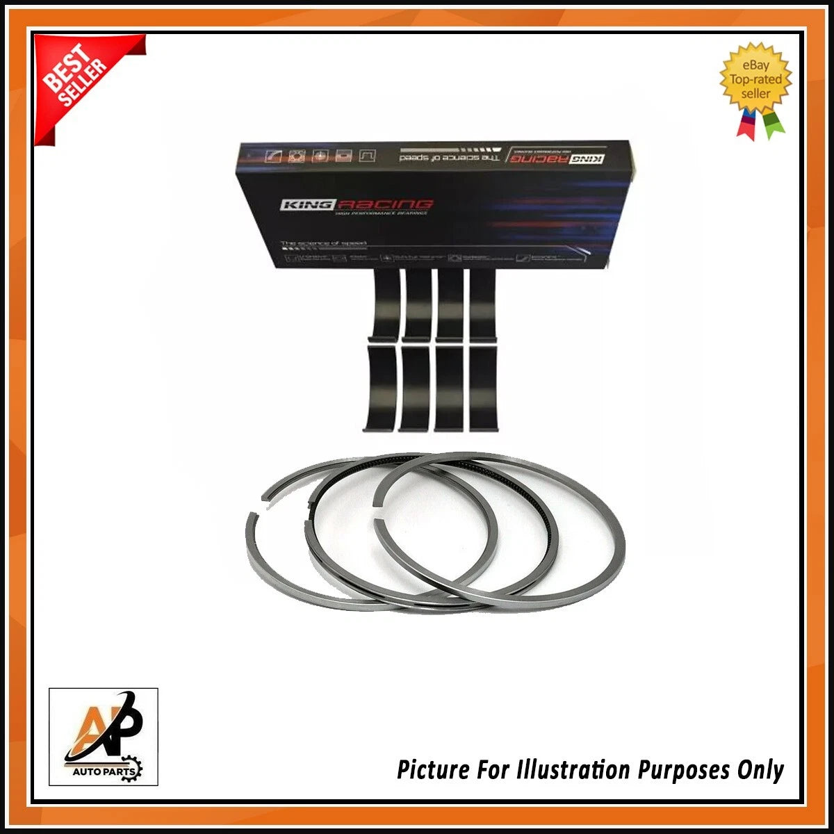 Connecting Rod Bearings and Piston Rings Kit for Mazda 6 2.0 (2009–2012)
