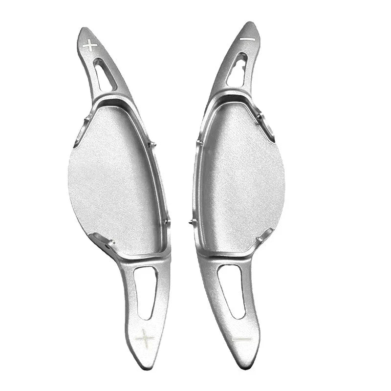 Silver Steering Wheel Shift Paddle Extensions for Nissan Altima, Infiniti QX50, QX60