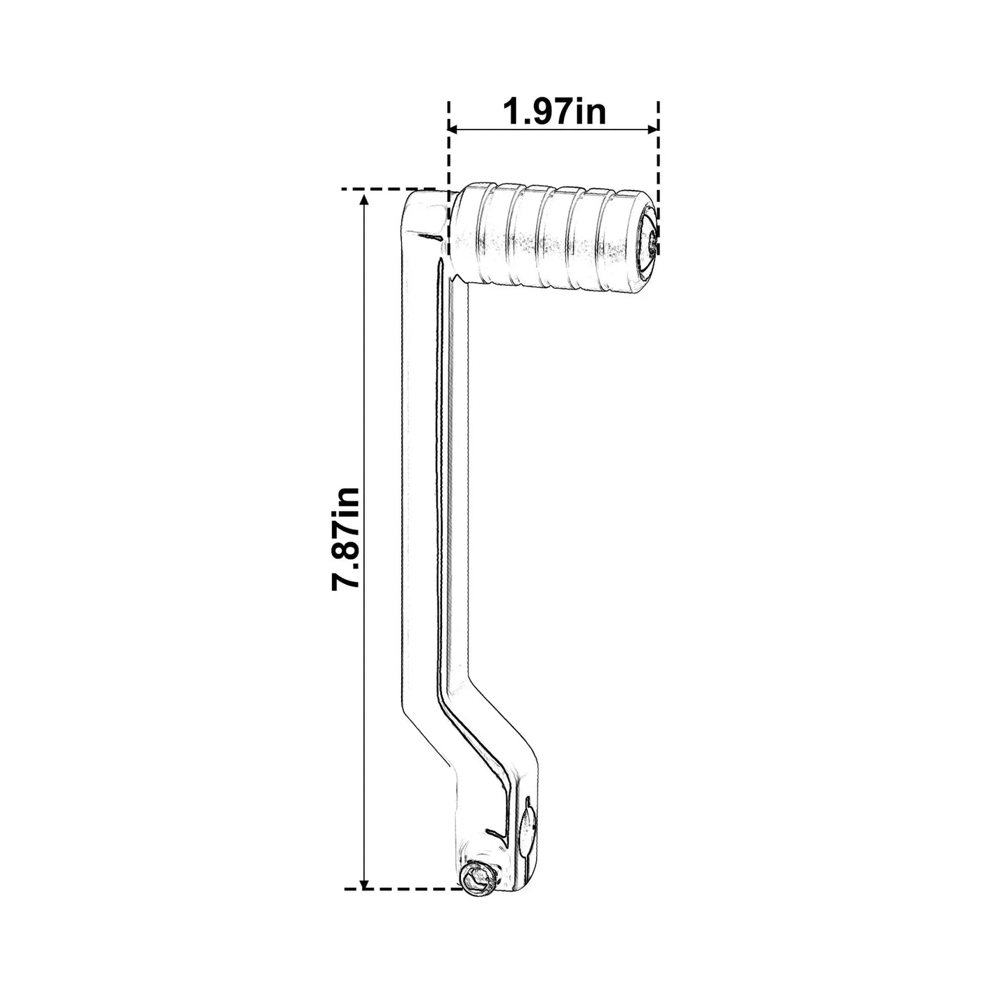 Gloss Black Heel Toe Shift Lever for Harley Street Glide (1988-2024)