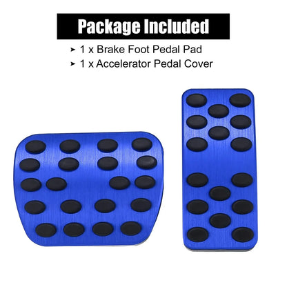 Blue Brake Accelerator Foot Pedal Pad Kit for Mercedes-Benz A B CLA GL R Class