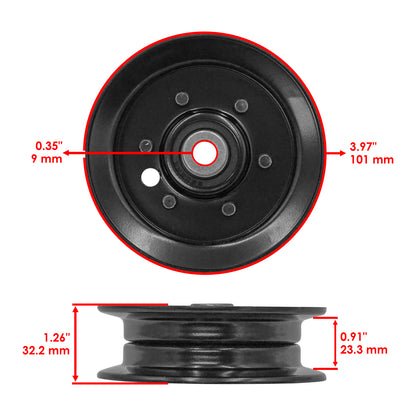 Deck Flat Idler Pulley Replacement for Snapper ESZT18336 HZ14330 (2009–2018)