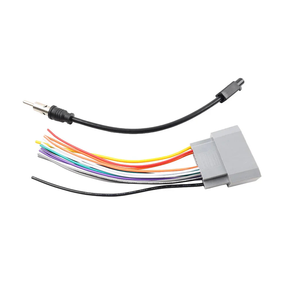 Car Stereo Radio Cable Adapter Wire Harness Antenna for Jeep Dodge (2007-2018)