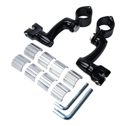Black Highway Bar Footpegs for Harley Touring (2022-2023)