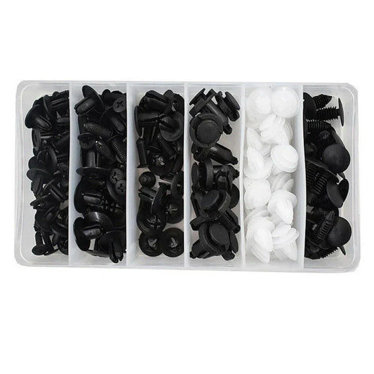 100 Pcs Push Retainer Pin Rivet Fasteners for Bumper Door Trim Panels