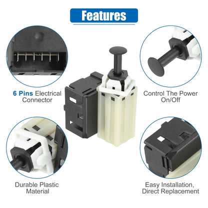 Stop Lamp Switch for Dodge Avenger 2013-2014 (2 x Stoplight Switches)