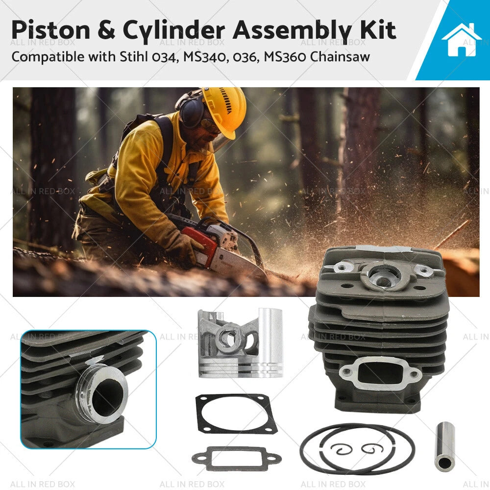 48mm Piston & Cylinder Assembly for Stihl 034 036 MS360 Chainsaw
