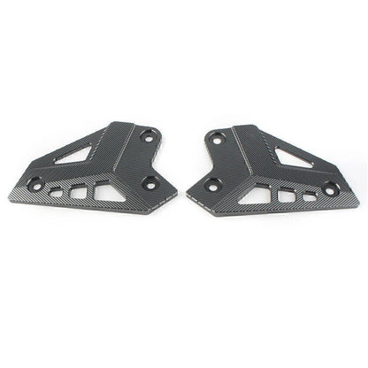 CNC Gray Rear Foot Peg Heel Guard Covers for Kawasaki Z900 (2017-2019)