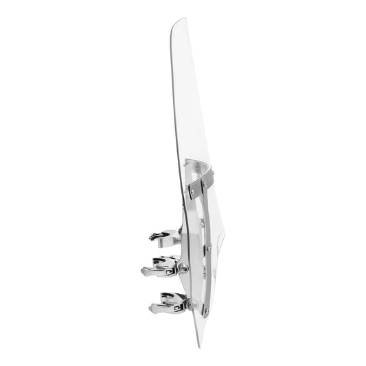 19" Windshield & Clamps for Harley Dyna Low Rider, Street Bob (2006-2017)