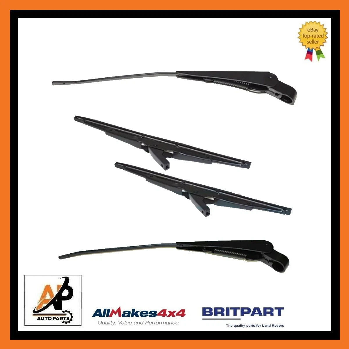 3 Wiper Blades and Arms for Land Rover Series (2000–2000)