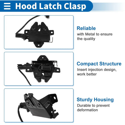 Hood Latch Assembly for Hyundai Santa Fe (2013-2019) 1 x Quality Replacement