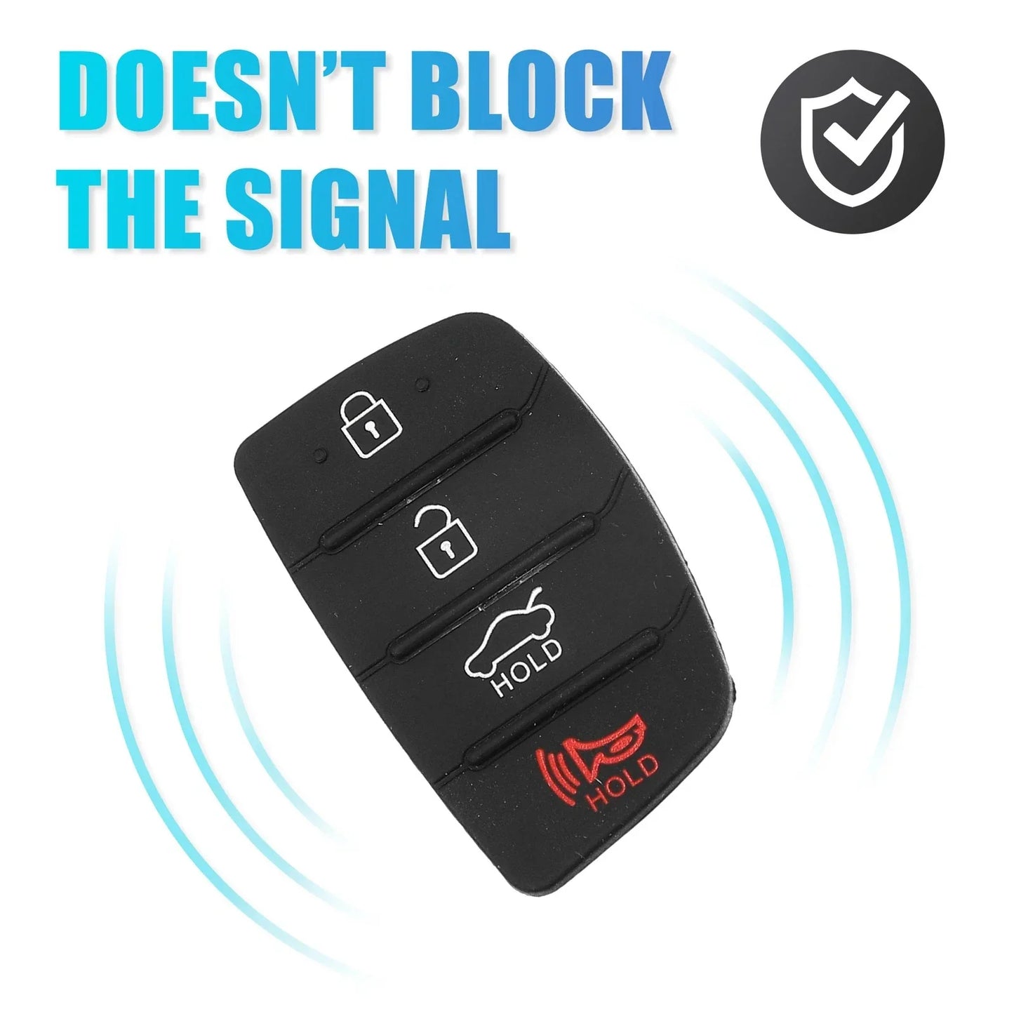 4 Button Car Remote Fob Case Cover for Hyundai