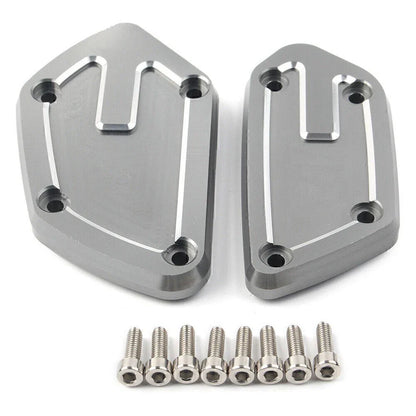 Silver Front Brake & Clutch Reservoir Cap for BMW K1600GT R1200GS R1250R R nineT (2011-2023)