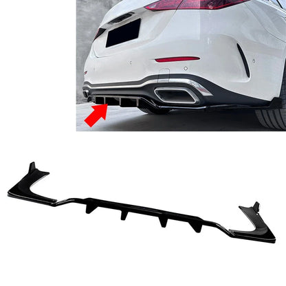 Rear Bumper Spoiler Lip for Mercedes Benz C Class W206 (2022-2024) Black