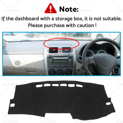 Dash Mat Sun Cover for Toyota Corolla ZZE122 Fielder (2007-2012)
