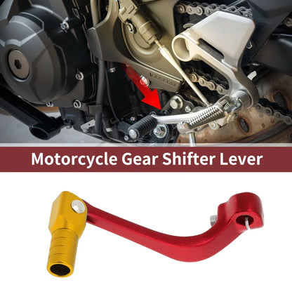 Folding Motorcycle Gear Shifter Lever for Honda CRF110F (2013-2018) Red Gold